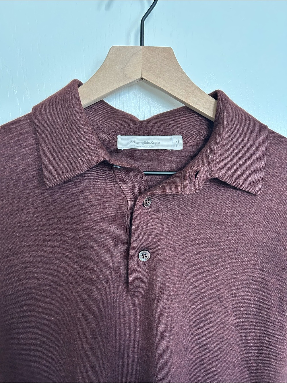 Luxury vintage Ermenegildo Zegna knit polo - Picture 3 of 8